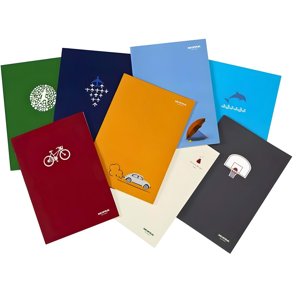 MOPAK 120 YAPRAK ÇİZGİLİ DEFTER KARTON KAPAK METOT
