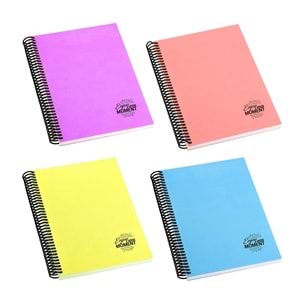 KESKİN COLOR60 YP DEFTER PLASTİK KAPAK TEL DİKİŞLİ KÜÇÜK BOY