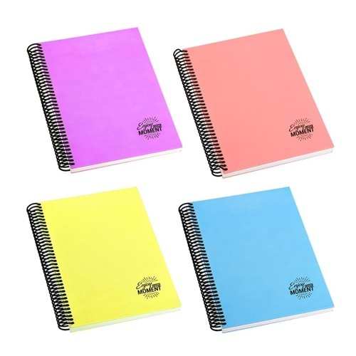 KESKİN COLOR60 YP DEFTER PLASTİK KAPAK TEL DİKİŞLİ KÜÇÜK BOY