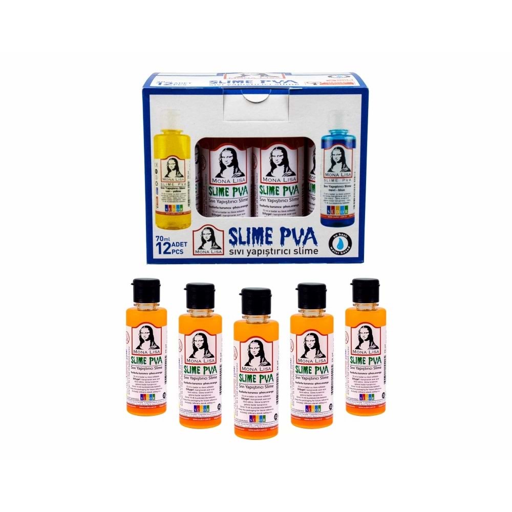 Monalisa Sıvı Slime 70 ml Fosforlu Turuncu