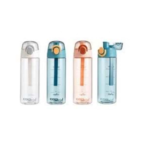 KİLİTLİ TRITAN MATARA 600ML PEMBE