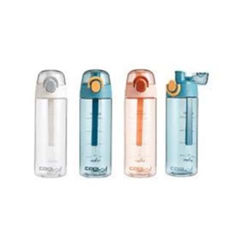 KİLİTLİ TRITAN MATARA 600ML PEMBE