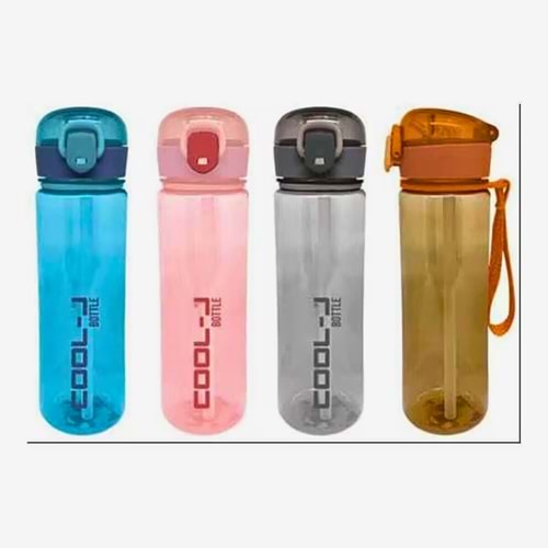 KİLİTLİ MATARA 400ML PCTG 4 RENK MIX