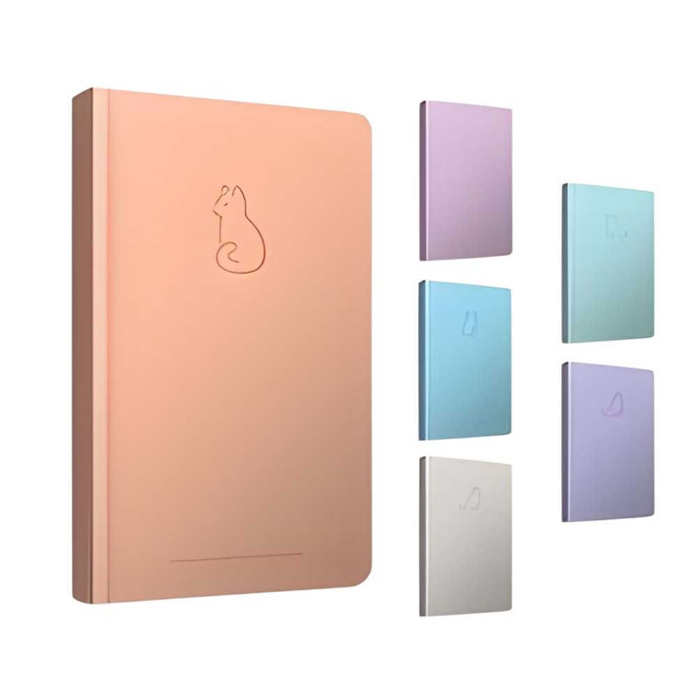 Gıpta Charm Serisi İplik Dikişli Sert Kapak Not Defteri 13x21 cm - 96 Yaprak Çizgili