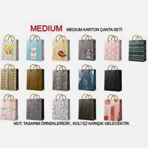 MEDIUM KARTON ÇANTA SETİ