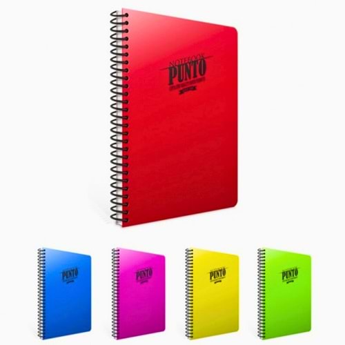 GIPTA 120 YP ÇİZGİLİ PP KAPAK METOT TELLİ DEFTER