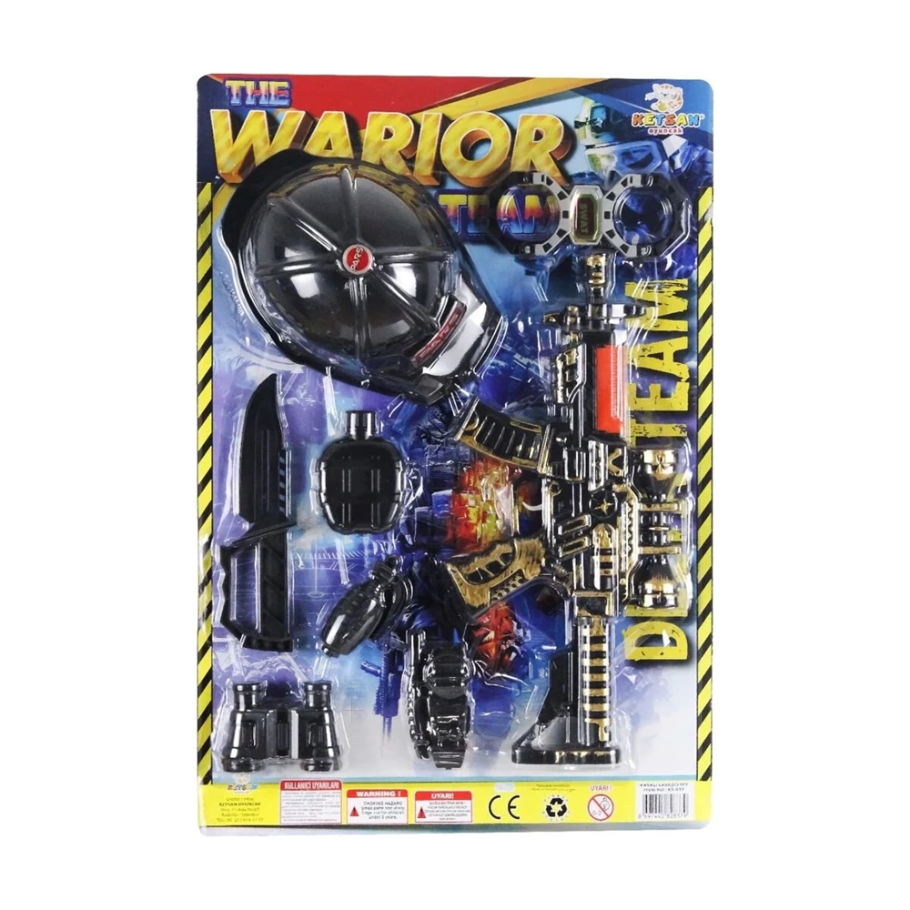 Ketsan Süper Kasklı Set The Warrior Aksiyon Oyuncak Seti