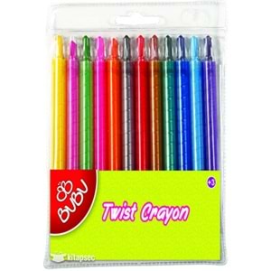 CEREN BU-BU TWIST CRAYON (MUM) BOYA 12 RENK