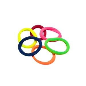 LASTİK TOKA RENKLİ 6 ADET