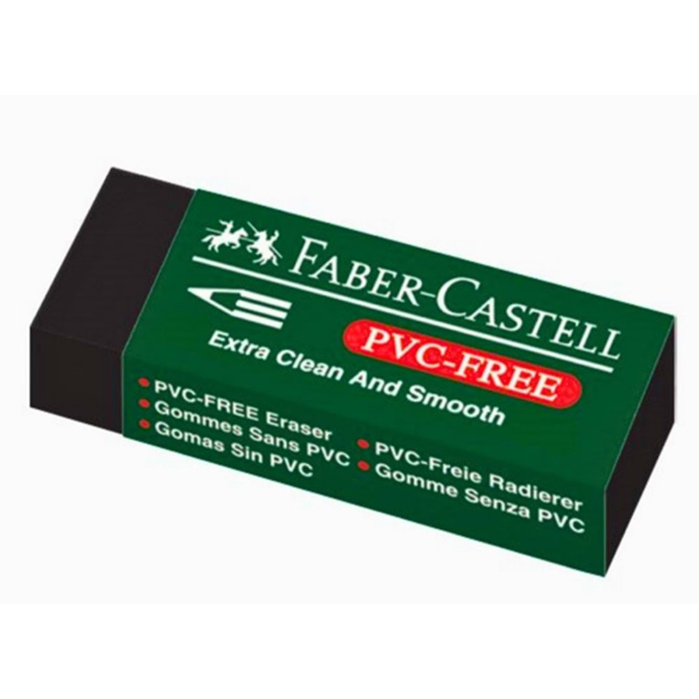 Faber-castell 7089/30 Siyah Silgi, Pvc-free,