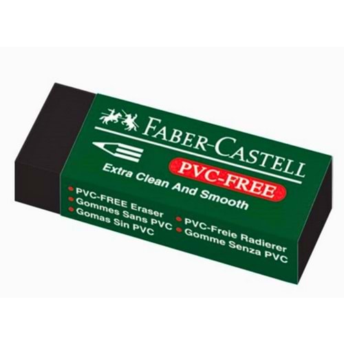 Faber-castell 7089/30 Siyah Silgi, Pvc-free,